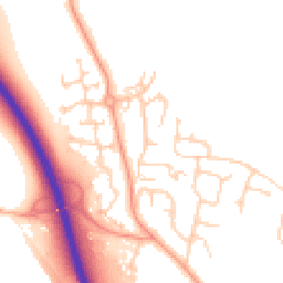 Daytime road noise heatmap for MK41 6BB