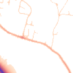 Daytime road noise heatmap for MK41 6BN