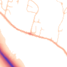 Daytime road noise heatmap for MK41 6BW