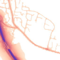 Daytime road noise heatmap for MK41 6BY