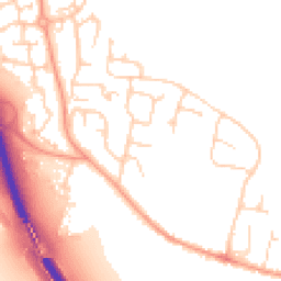 Daytime road noise heatmap for MK41 6BZ