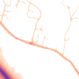 Daytime road noise heatmap for MK41 6DP
