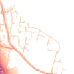 Daytime road noise heatmap for MK41 6DY