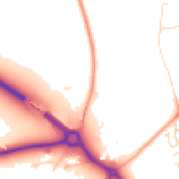 Daytime road noise heatmap for MK41 6EN