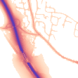 Daytime road noise heatmap for MK41 6FA