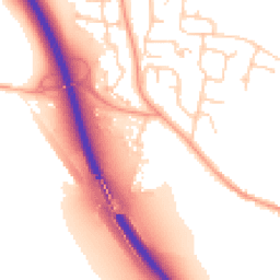 Daytime road noise heatmap for MK41 6FG