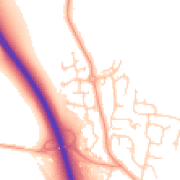 Daytime road noise heatmap for MK41 6GH