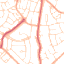 Daytime road noise heatmap for MK41 7AA