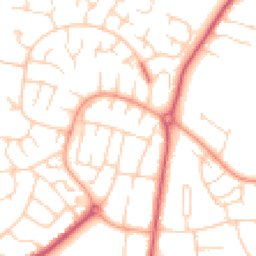 Daytime road noise heatmap for MK41 7EG