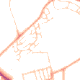 Daytime road noise heatmap for MK41 7NJ