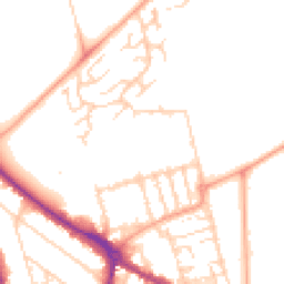 Daytime road noise heatmap for MK41 7RT