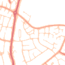 Daytime road noise heatmap for MK41 8AU