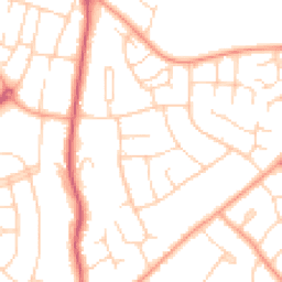 Daytime road noise heatmap for MK41 8BS