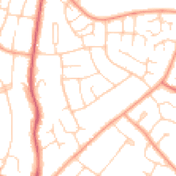 Daytime road noise heatmap for MK41 8BZ
