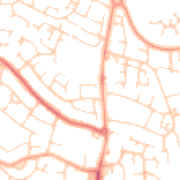 Daytime road noise heatmap for MK41 8HT