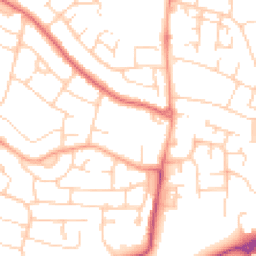 Daytime road noise heatmap for MK41 8HZ