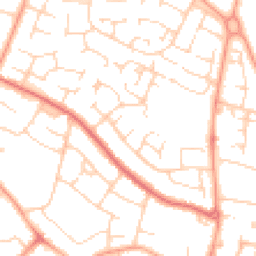 Daytime road noise heatmap for MK41 8JQ