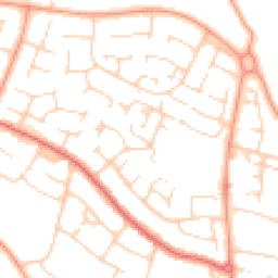 Daytime road noise heatmap for MK41 8LF