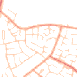 Daytime road noise heatmap for MK41 8NT