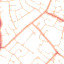 Daytime road noise heatmap for MK41 9AJ