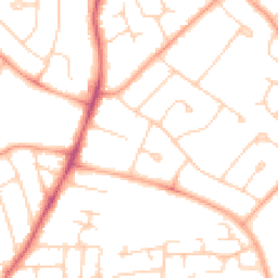 Daytime road noise heatmap for MK41 9EE