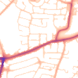 Daytime road noise heatmap for MK41 9LF