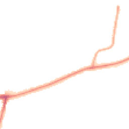 Night-time road noise heatmap for MK41 9LF