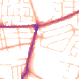 Daytime road noise heatmap for MK41 9QD