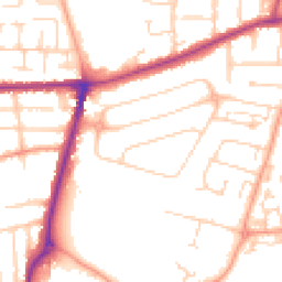 Daytime road noise heatmap for MK41 9RA