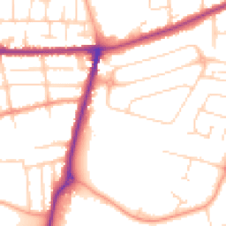 Daytime road noise heatmap for MK41 9RJ