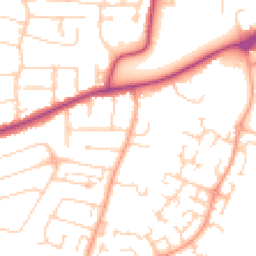 Daytime road noise heatmap for MK41 9SH