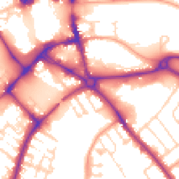 Daytime road noise heatmap for MK42 0AA
