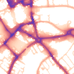 Daytime road noise heatmap for MK42 0AB