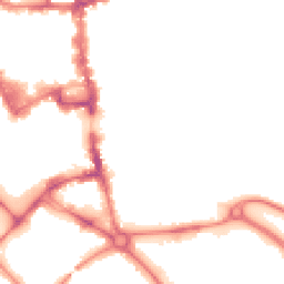 Night-time road noise heatmap for MK42 0AF