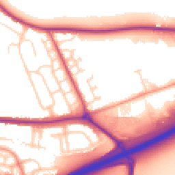 Daytime road noise heatmap for MK42 0AG