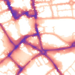 Daytime road noise heatmap for MK42 0AH
