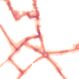 Night-time road noise heatmap for MK42 0AH