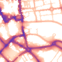 Daytime road noise heatmap for MK42 0AL