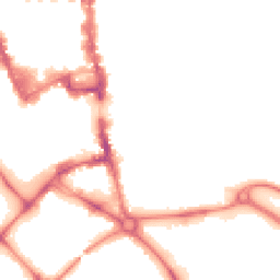 Night-time road noise heatmap for MK42 0AL