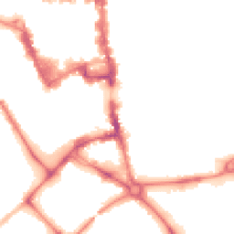 Night-time road noise heatmap for MK42 0AS