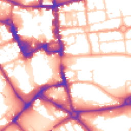 Daytime road noise heatmap for MK42 0AU