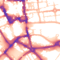 Daytime road noise heatmap for MK42 0AX