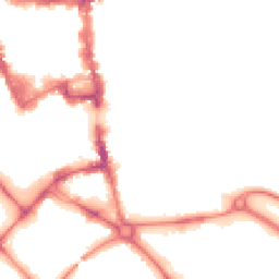 Night-time road noise heatmap for MK42 0AY