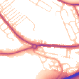Daytime road noise heatmap for MK42 0AZ
