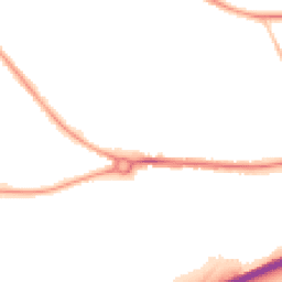 Night-time road noise heatmap for MK42 0AZ