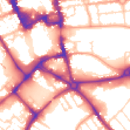 Daytime road noise heatmap for MK42 0BA