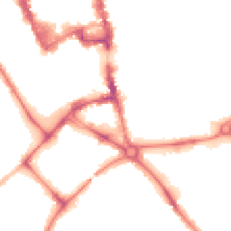 Night-time road noise heatmap for MK42 0BA