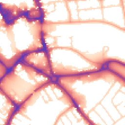 Daytime road noise heatmap for MK42 0BE