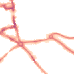Night-time road noise heatmap for MK42 0BH