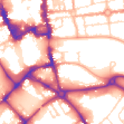 Daytime road noise heatmap for MK42 0BJ